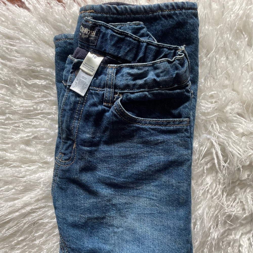 Fleece lined boys jeans